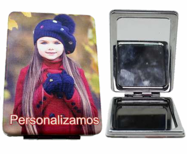 Espejo de bolsillo rectangular