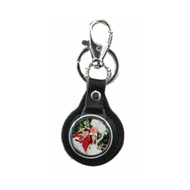 Llavero de cuerina con aluminio Modelo 3