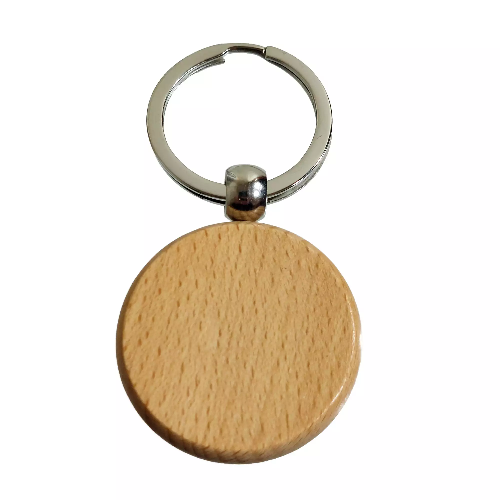 LLAVERO DE MADERA CIRCULAR