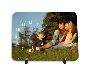 Placa de Madera con Reloj