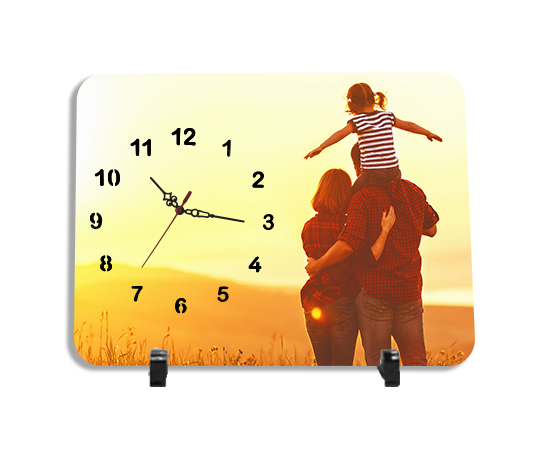 Placa de Madera con Reloj