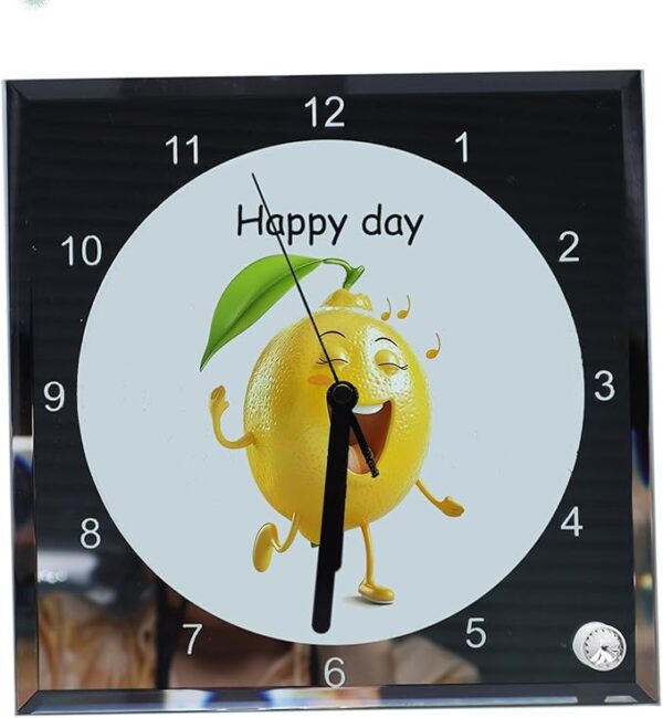 Marco de Fotos de Vidrio con Reloj
