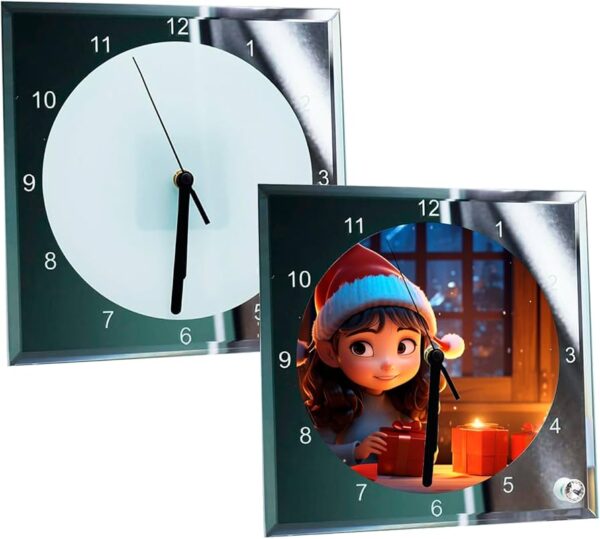 Marco de Fotos de Vidrio con Reloj