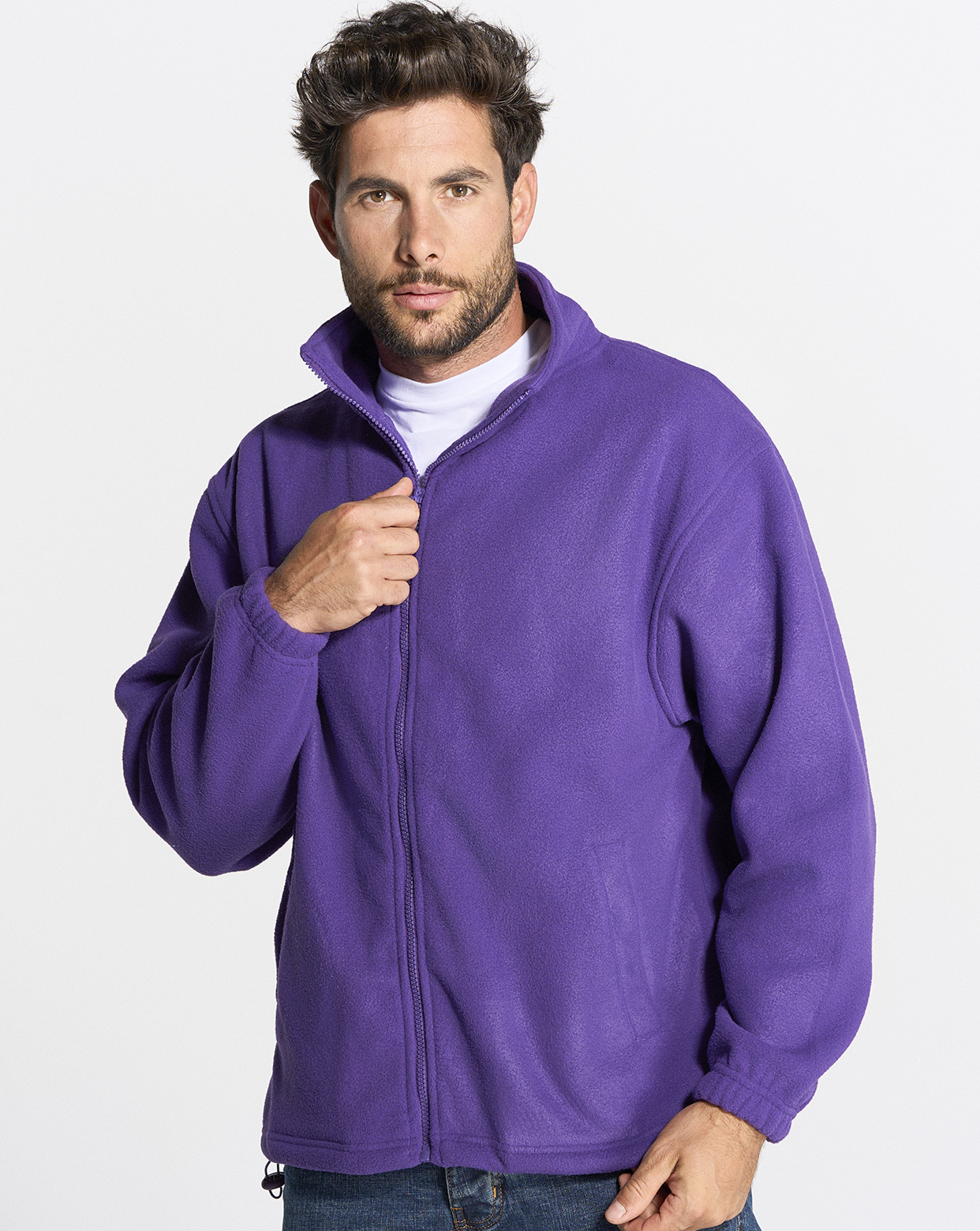 Forro Polar Hombre Cremallera Entera